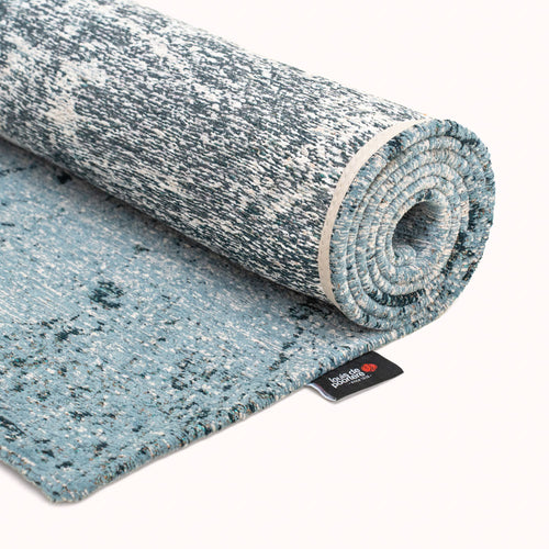 Louis De Poortere binnen & buiten machinewasbaar vloerkleed Mad Men Sol van 40% gerecycled PET - blauw - 80x150cm