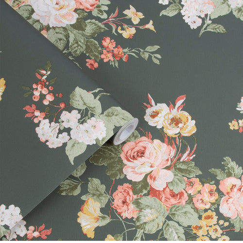 Laura Ashley Vliesbehang - Rosemore Fern