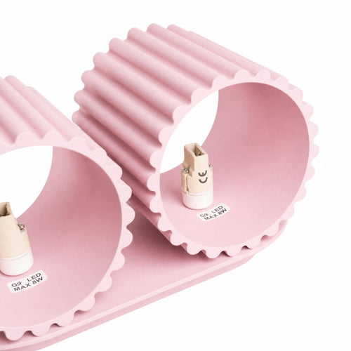 Sollux Lighting Wandlamp AURA 2 roze G9 - 21x12x10cm