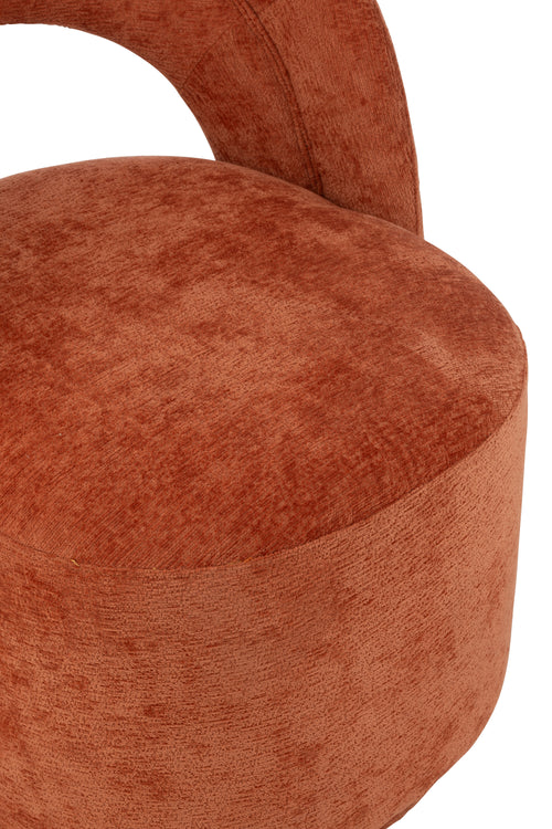 J-Line stoel Accent - textiel - oranje/roest - vtwonen shop