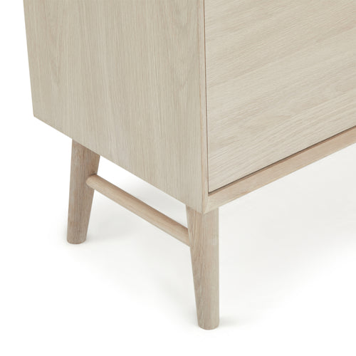 Furnhouse open kast Porto - Witte olie - MDF, Eikenfineer - 40x100x130