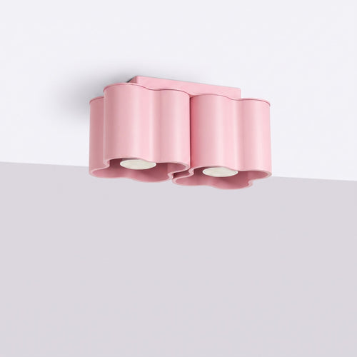 Sollux Lighting Plafondlamp OVIO 2 roze GU10 - 24,5x12x12cm