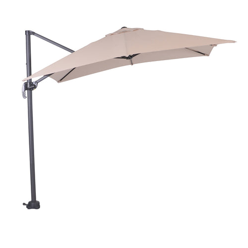 Hawaii parasol S - 250x250 cm - carbon black - ecru - vtwonen shop
