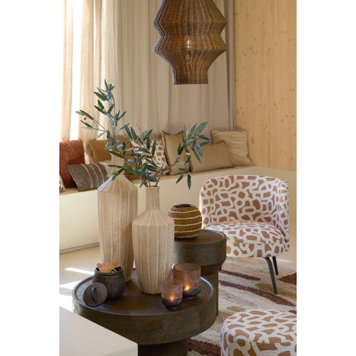Light & Living vaas Ayna - bruin - Ø22.5cm
