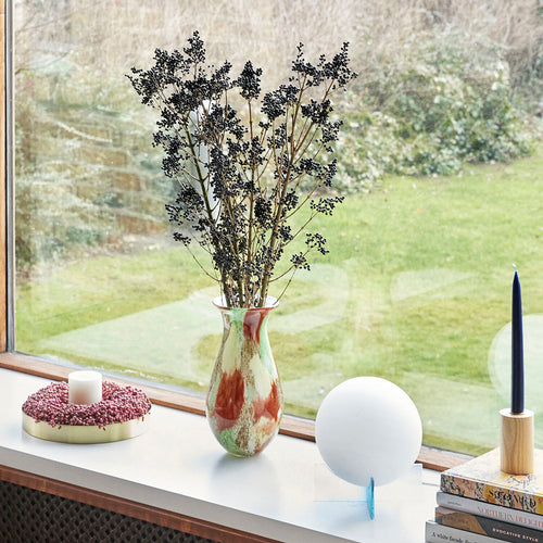 Hübsch vaas Kaleido - glas - ø15xh30cm - vtwonen shop