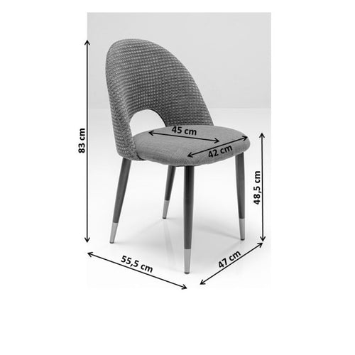 Kare Design Stoel Iris fluweel groen - vtwonen shop