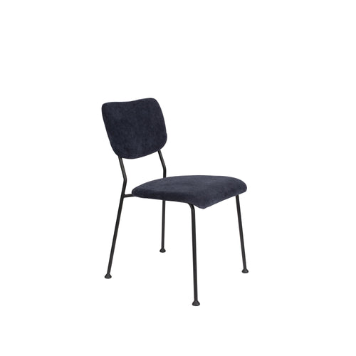 Zuiver Benson Eetkamerstoelen Donkerblauw - Set van 2 - vtwonen shop