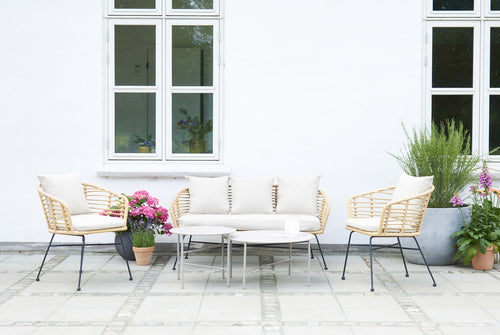 Lisomme Mila metalen tuin salontafel grijs - Ø 70 cm - vtwonen shop