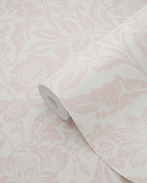 ESTAhome behang vintage bloemen zacht roze - 50 x 900 cm - 132113