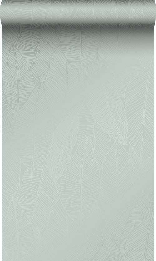 Origin Wallcoverings behang bladeren lichtblauw - 0,53 x 10,05 m - 347711 - vtwonen shop