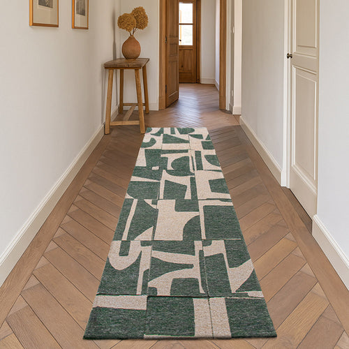 Louis De Poortere vloerkleed Sea Spray - groen - 80x250cm - vtwonen shop