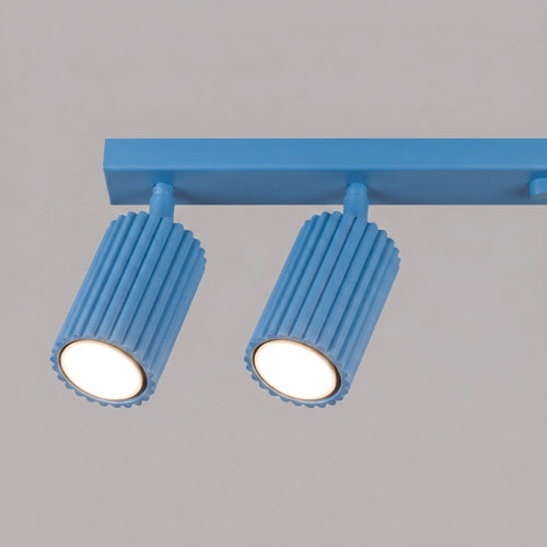 Sollux Lighting Plafondlamp KARBON 6L lichtblauw - 117x6,5x16,5cm
