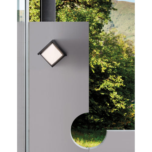 Merano Arbor Buiten Moderne Wandlamp Donkergrijs ABS Helder, Wit Acryl LED 12W 1385Lm 3000K IP65