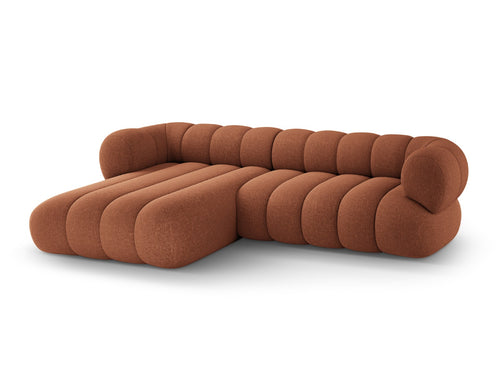 Cosmopolitan Design Hoekbank Koge 5-zits, chenille baksteen - 165x270x70cm