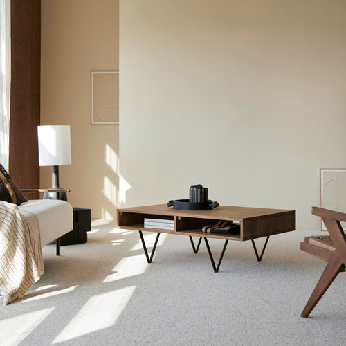 Tikamoon Massief notenhouten salontafel - Donkerbruin - vtwonen shop