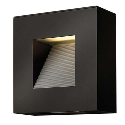 Elstead Luna - LED 2 Lichts Buiten Wandlamp Satijn Zwart IP44