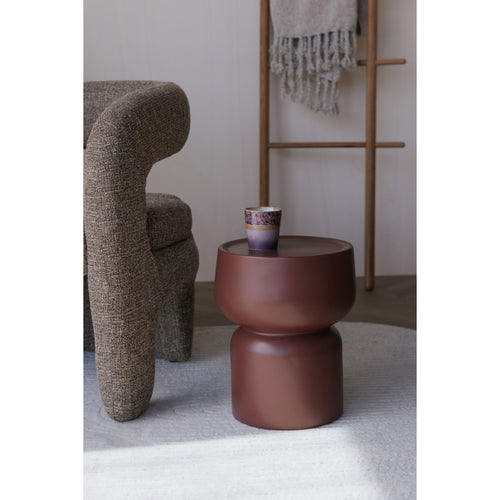 Housecraft Living Eline Bijzettafel Rond 30 cm Terracotta