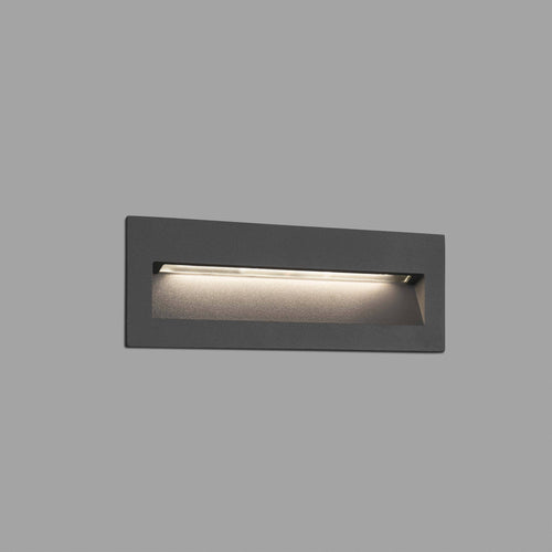 Faro Nat - LED Outdoor Inbouw Wandlamp Donkergrijs IP65