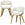 WOOOD eetkamerstoelen Yossi Houten Bruine Poot - Bruin - Set van 6