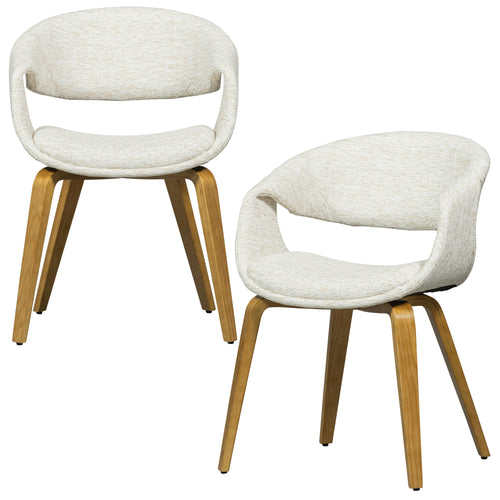 WOOOD eetkamerstoelen houten naturel poot Yossi - Naturel - Set van 2 - vtwonen shop