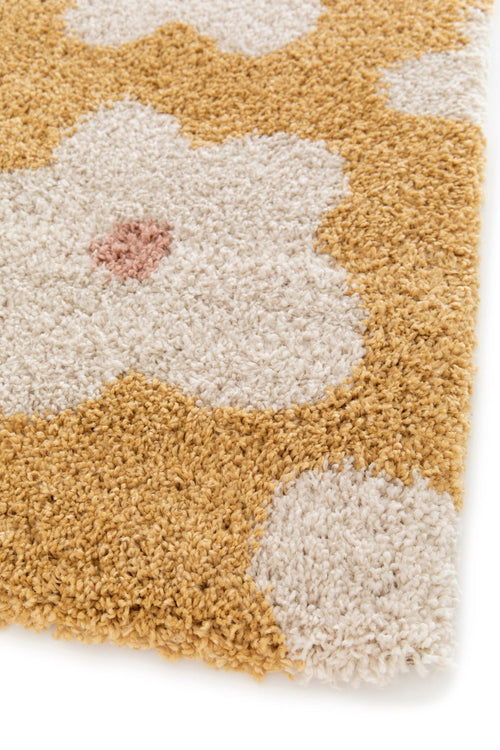 AFK Living vloerkleed Bloemen - voor kinderen - geel - 80 x 150 cm - vtwonen shop