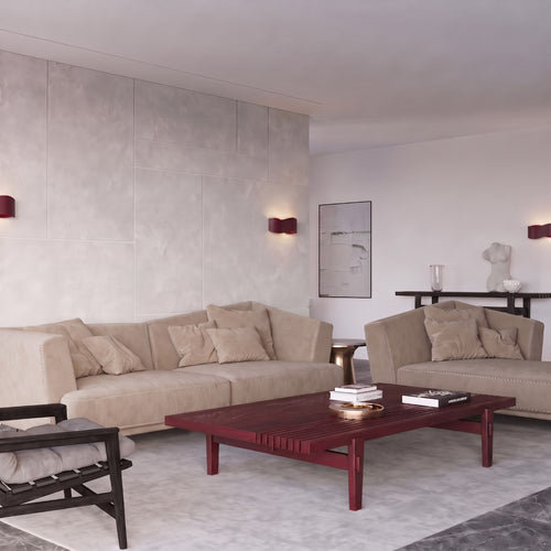 Sollux Lighting Wandlamp TILA 30 bordeaux - 30x11x13cm