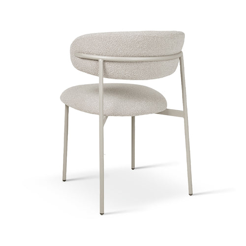 Furnhouse eetkamerstoel Diana - Beige - Stof (Bouclé) - Set van 4