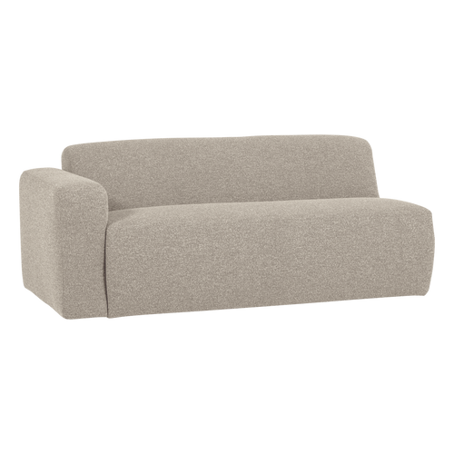 WOOOD 2-zits bank arm links Mojo Base - Bouclé - Beige - 74x185x97