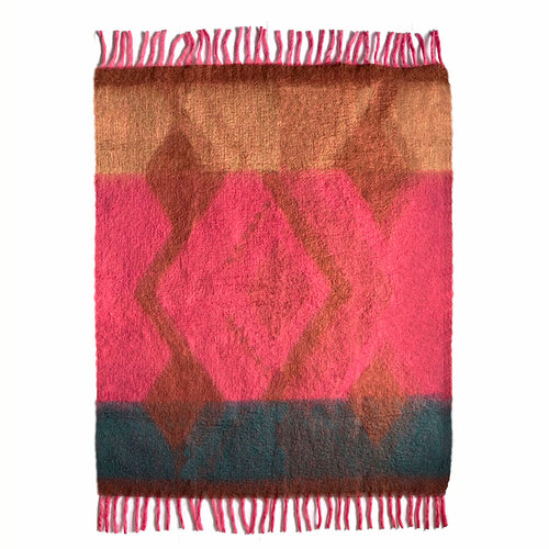 Malagoon plaid Zapotec - zacht roze - 100% recycled