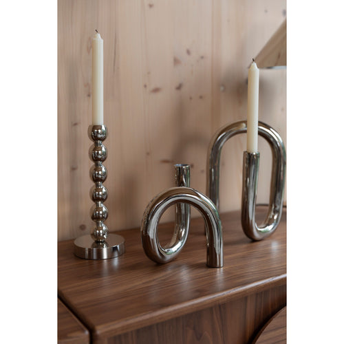 Zuiver Tubo Kandelaar S Shiny Zilver - vtwonen shop