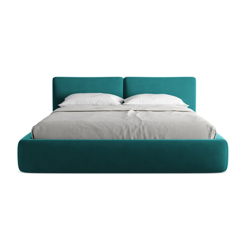 LaMiaSofa Bed met opbergruimte Milano - velours - marien - 200x228x82