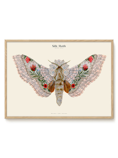 Matos - W. Morris inspired - Silk Moths No.11 - PSTR studio Kunst Poster - vtwonen shop