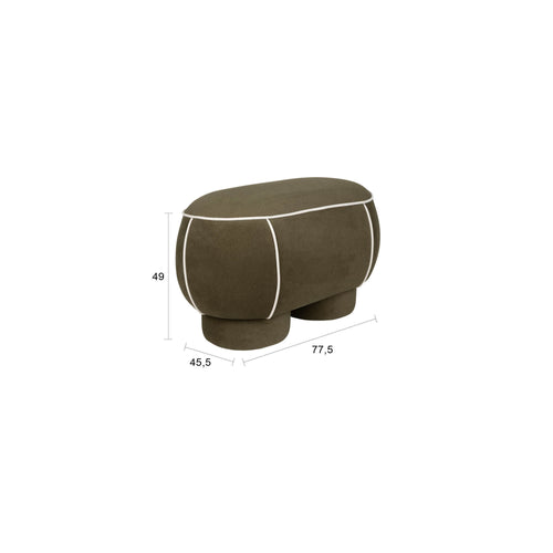 Housecraft Living Marina Bank Ovaal 77,5 cm Groen
