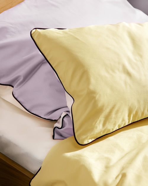 noo.ma Oba kussensloop katoensatijn 300 TC - Classic White 80 x 80 cm