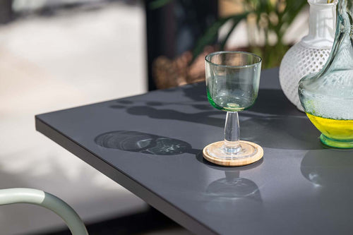 Rimini tafel - 80x80 cm - aluminium - carbon black - vtwonen shop