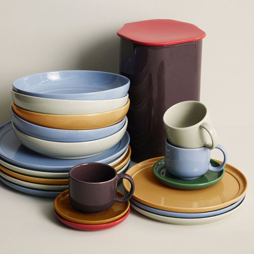 Hübsch soepbord Amare - steenpoeder - ø23xh5cm - vtwonen shop