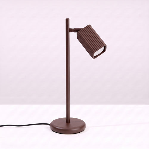 Sollux Lighting Tafellamp RAYO bruin - 14,5x14,5x43cm