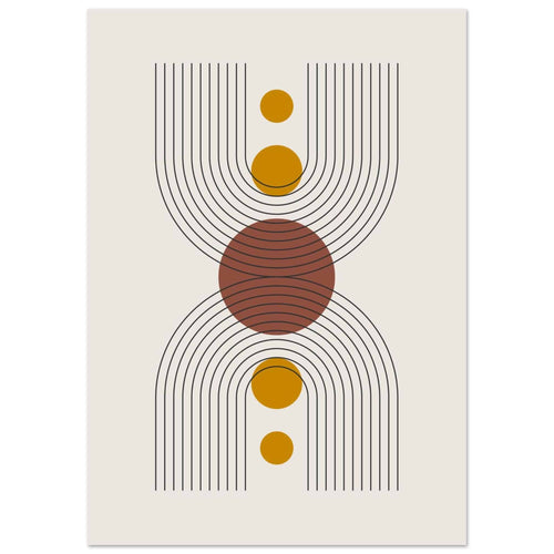 Artfulprints  Boho – Centered shape   poster A4 21x29.7 cm - vtwonen shop