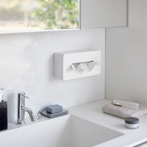 Yamazaki Zelfklevende Tissuebox - Tower - Wit - vtwonen shop