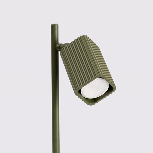 Sollux Lighting Tafellamp RAYO olijfgroen - 14,5x14,5x43cm