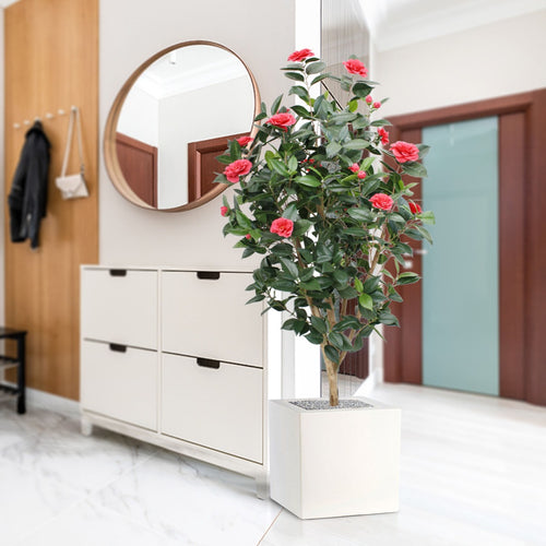 Maxifleur Camelia Japonica deluxe kunstplant 150cm - rose