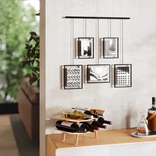 Umbra set met fotolijsten (5) Exhibit - 79 x 3 x 43 cm - Zwart