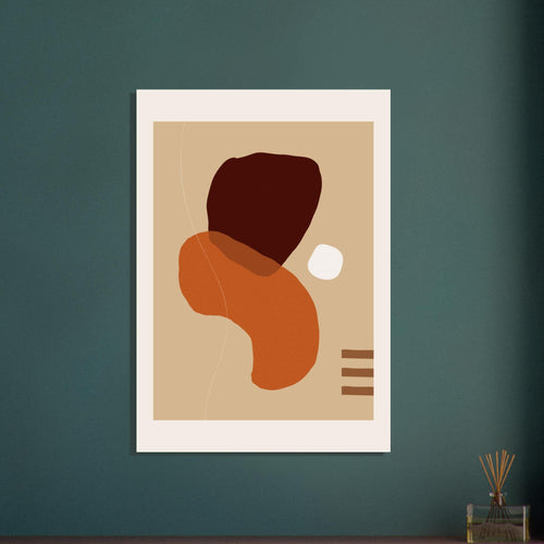 Artfulprints  Boho wall art - Abstract earth   poster A4 21x29.7 cm - vtwonen shop