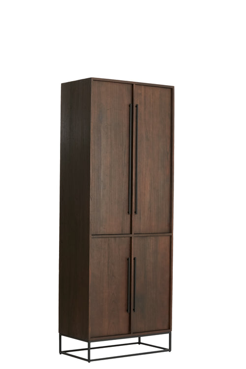 Light & Living kast LILIAN - 75x40x200cm - bruin