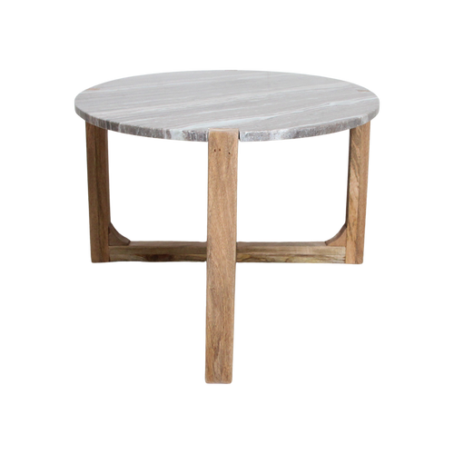 Ovale marmeren salontafel - Fantasy bruin - 120x60x38 cm