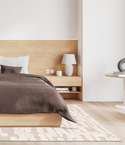 AFK Living vloerkleed  Esmee - reliëfeffect - beige - 120 x 170 cm