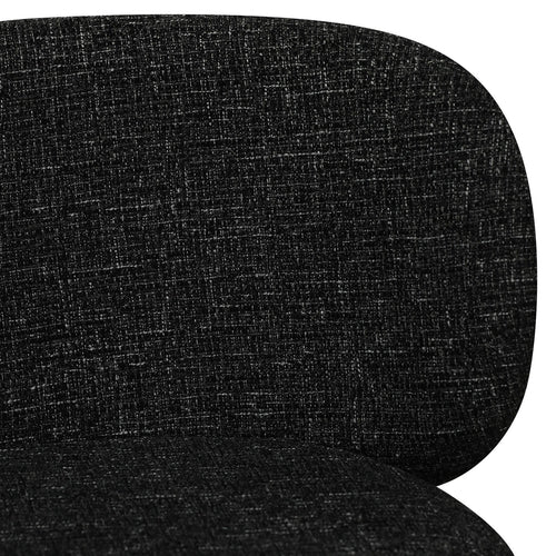Furnhouse eetkamerstoel Nanna - Zwart - Stof (Bouclé) - Set van 4
