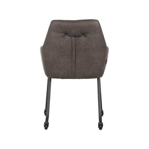 LABEL51 Eetkamerstoel Lenny - Antraciet - Zithoogte 45cm - Set van 2 - vtwonen shop