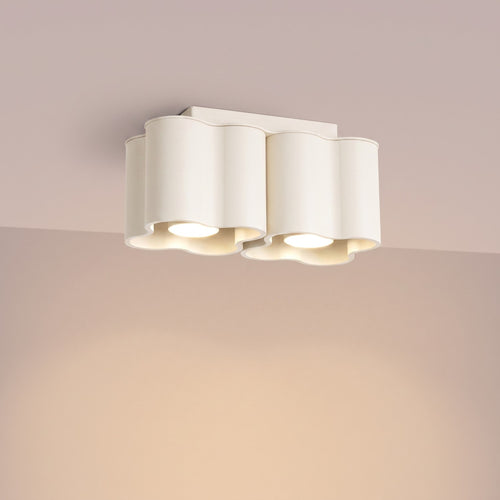 Sollux Lighting Plafondlamp OVIO 2 beige GU10 - 24,5x12x12cm