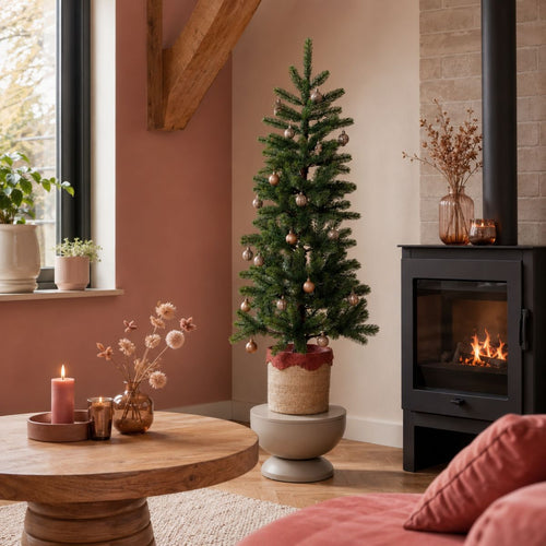 Black Box Trees Nagoya Kunstkerstboom H120 x Ø50 cm - Kerstboom Voor Binnen - Kunstboom met 212 PE Dennentakjes - Slank Model Ø60 cm - Groen